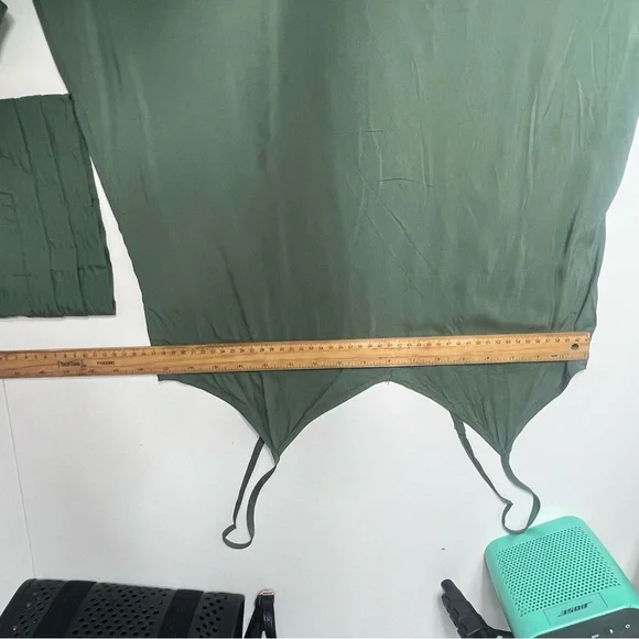 Pilcro Short-Sleeve Pintuck
Tunic Shirt Dress Olive Green Size M NWT - Picture 7 of 15